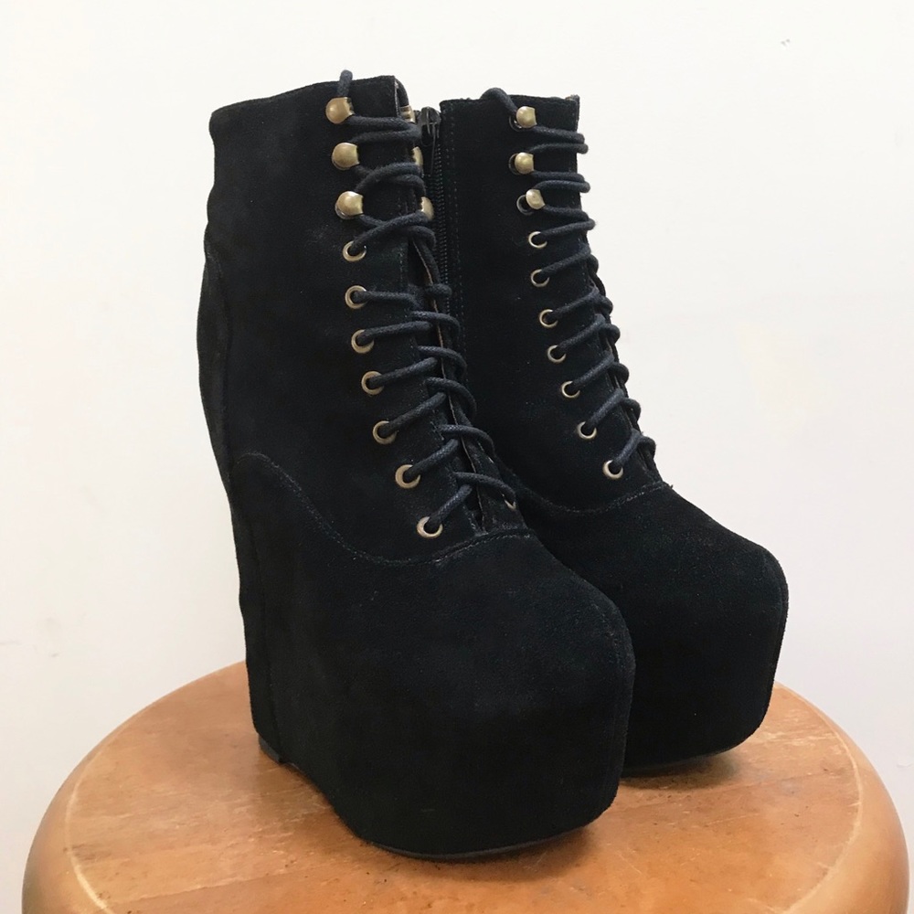 Jeffrey Campbell Damsel- Black Suede